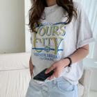 Yours City Letter M Lange T-shirt