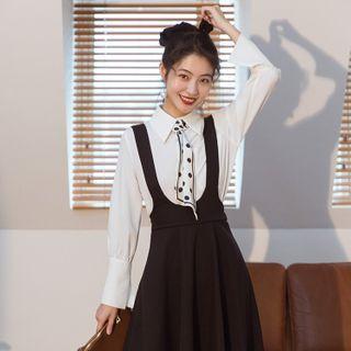 Set: Shirt + Suspender Skirt