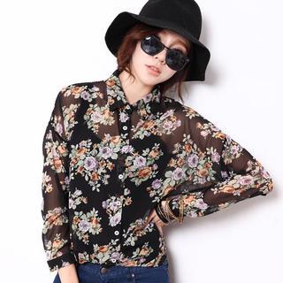 Floral Sheer Blouse