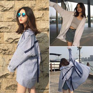 Strap Detail Long Shirt
