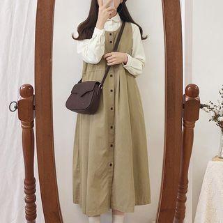 Corduroy Shirt / Midi Jumper Dress