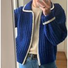 Zip-up Cardigan Blue - One Size