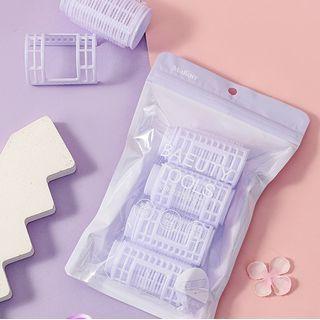 Set Of 4: Hair Roller Set Of 4 Pcs - Purple - S