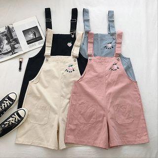 Embroidered Strap Shorts