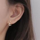 Triangle Ear Stud 1 Pair - 925 Silver - As Shown In Figure - One Size