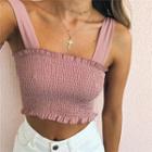 Bow-accent Crop Camisole Top