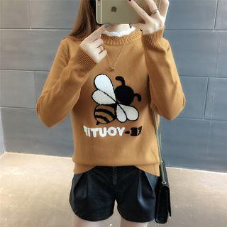 Bee Patterned Sweater