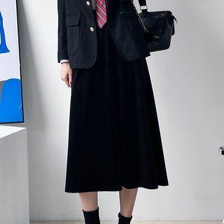 Plain Velvet A-line Skirt / Mermaid Skirt