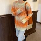 Gradient Crewneck Sweater Tangerine - One Size