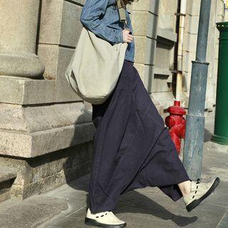 Drop Crotch Wide-leg Pants