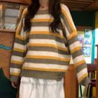Striped Sweater Stripes - Yellow & White - One Size