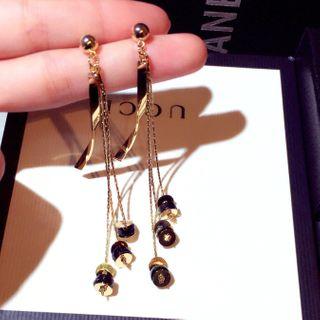 Drop Faux Pearl Earring 1 Pair - Gold - One Size