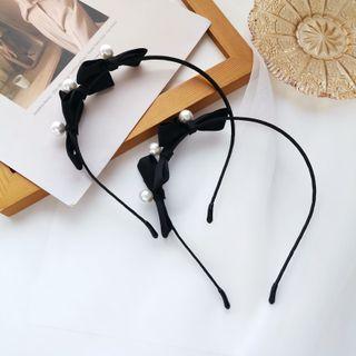 Bow Headband 1 Pc - Black - One Size