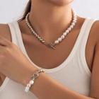 Set: Beaded Necklace + Bracelet