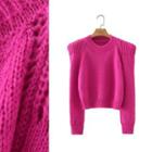 Round Neck Crop Sweater