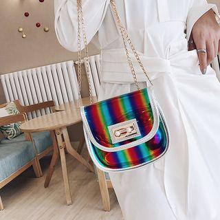 Beaded Pvc Crossbody Bag