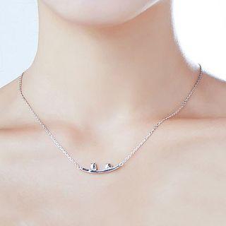925 Sterling Silver Hamster Pendant Necklace As Shown In Figure - One Size