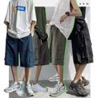 Plain Pocketed Cargo Shorts