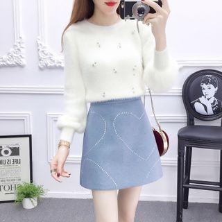 Sweater / A-line Mini Skirt / Set