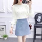 Sweater / A-line Mini Skirt / Set