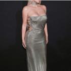 Lace-up Halter Sheath Maxi Dress