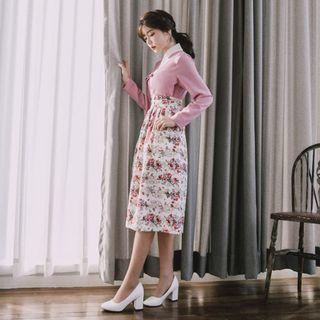 Hanbok Skirt (midi / Floral)