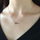 Cross Necklace Rose Gold - One Size