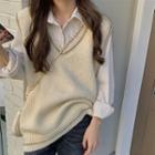 Long-sleeve Shirt / Sweater Vest