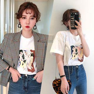 Graphic Print Cotton T-shirt