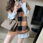 Checkered Knit Vest