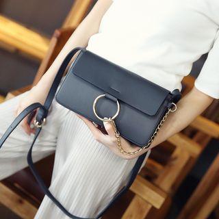 Chain-accent Shoulder Bag