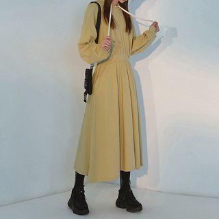 A-line Midi Hoodie Dress