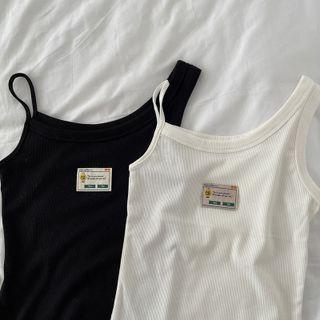 Asymmetrical Applique Camisole Top
