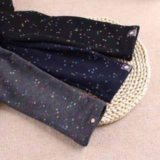 Splattered Fleece-lined Leggings