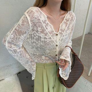 Button-up Lace Light Jacket