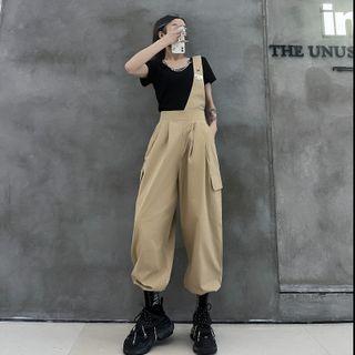 Plain Over-sized High Waist Jumpsuit