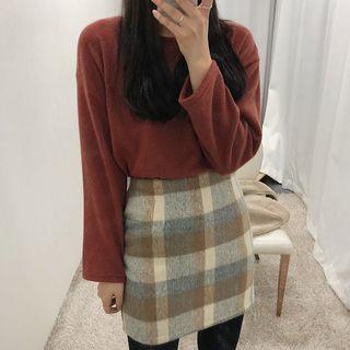 Colored Napped Plain T-shirt