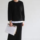 Set: Raglan-sleeve Top + Drawstring-waist Midi Skirt