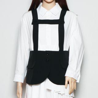 Cut Out Vest Black - One Size