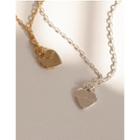 Heart-padlock Chain Silver Necklace
