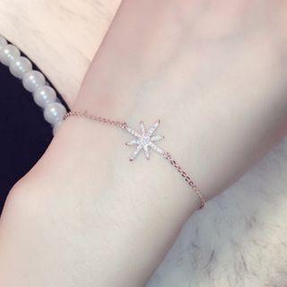 Rhinestone Flake Bracelet