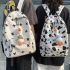 Cow Print Canvas Backpack