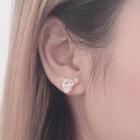 Faux Crystal Mouse Earring