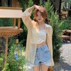 Tie-back Sheer Shirt