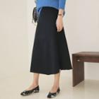 Flared A-line Knit Skirt