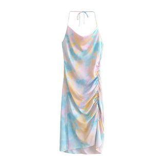 Halter-neck Tie-dye Dress