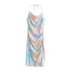 Halter-neck Tie-dye Dress