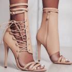 Stiletto Tie-up Strappy Sandals