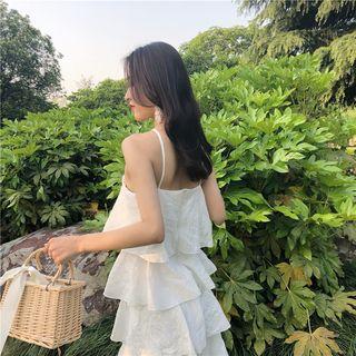 Strappy Midi Tiered Dress