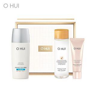 O Hui - Perfect Sun Pro Aqua Launching Special Set: Perfect Sun Pro Aqua Spf50+ Pa+++ 50ml + Water Cleanser 100ml + Miracle Moisture Cleansing Foam 40ml 3pcs